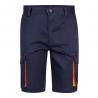 Twotone multipocket stretch bermuda shorts 240gm² in cotton 46% eme 38% and polyester 16% Vl hemera
