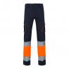 Twotone multipocket stretch trousers 240gm² in cotton 46% eme 38% and polyester 16% Vl zeus large