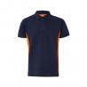 Twotone piqué polo shirt 180gm² short sleeve in cotton 60% and polyester 40% Vl supay