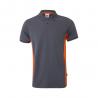 Twotone piqué polo shirt 180gm² short sleeve in cotton 60% and polyester 40% Vl supay