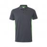Twotone piqué polo shirt 180gm² short sleeve in cotton 60% and polyester 40% Vl supay