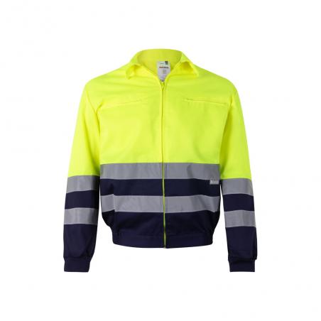 Twotone twill jacket 210gm² in polyester 80% and cotton 20% Vl neptune