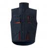 Padded vest twotone multipocket 120gm² in polyester 100% Vl nergal