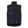 Padded vest twotone multipocket 120gm² in polyester 100% Vl nergal
