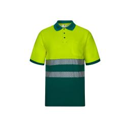 Twotone piqué polo shirt...