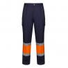 Twotone trousers in twill 190gm² cotton 20% and polyester 80% Vl artemis