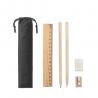 Writing set supplied in a nonwoven pouch Pockety