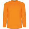 FLUORESZIERENDES ORANGE Montecarlo langarm Sport-Shirt für männer