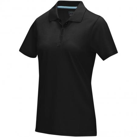 Graphite poloshirt aus Bio-Baumwolle für damen 