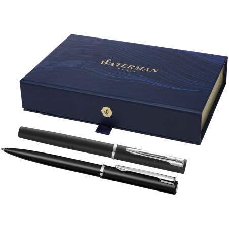 Waterman allure tintenroller und kugelschreiber - set (schwarze Mine) 