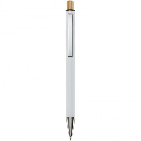 Cyrus kugelschreiber aus recyceltem aluminium (schwarze Mine) 