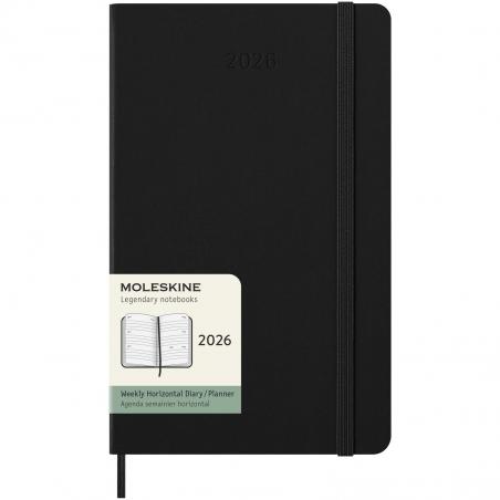 Moleskine hardcover 12 monate wochenkalender L horizontal 