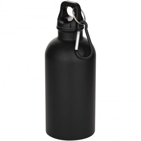 Oregon 400 ml matte RCS-zertifizierte einwandige trinkflasche aus recyceltem edelstahl mit karabinerhaken 