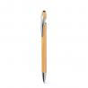 Bamboo ballpoint with chromeplated aluminium details Neil bamboo