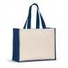 Canvas bag 320 gm² with bottom and sides in laminated jute 350 gm² in colors Helsinque colour