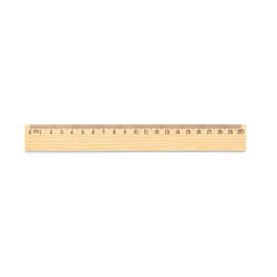 Pine wood ruler with 20 cm...