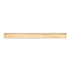 Pine wood ruler with 30 cm...