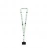 Sublimation lanyard made from recycled polyester 100% rpet with carabiner safety clasp and smartphone holder Epsom