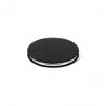 Doublesided round mirror with matte pu exterior Freya