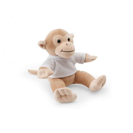 Monkeyshaped plush toy with tshirt Monky