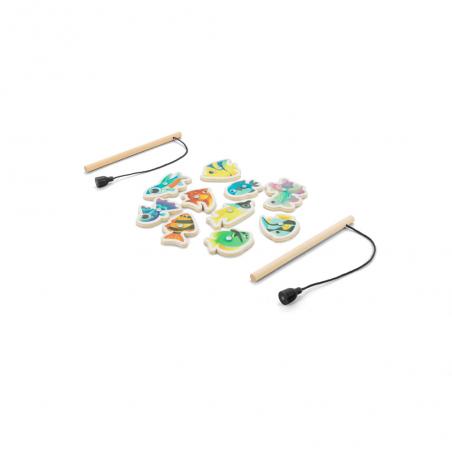Fishing game consisting of 10 wooden fish ideal for children Fishy