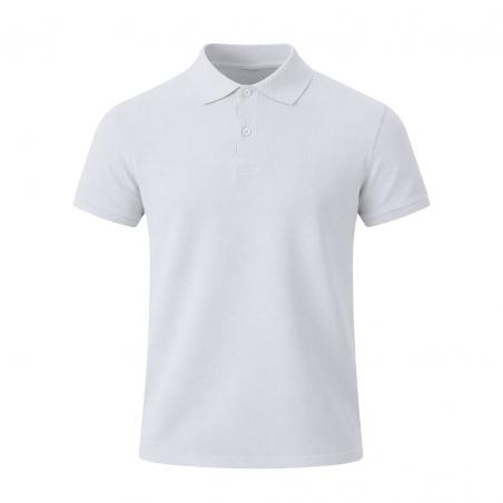 Erwachsene weiß Polo-Shirt Charles
