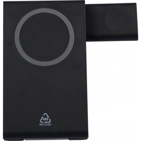 Recyceltes ABS 3-in-1 magnetisches kabelloses Ladegerät Valerio