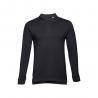 Mens longsleeved 100% cotton piqué polo shirt with removable label Thc bern ii