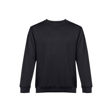 Sweatshirt unisex in cotton and polyester. Black. 4Xl Thc delta ii