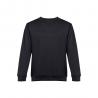 Sweatshirt unisex in cotton and polyester. Black. 4Xl Thc delta ii