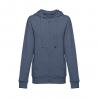 Womens hoodie in cotton and polyester with full zip Thc amsterdam women ii
