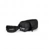 300D recycled polyester shiny finish and 600d recycled polyester waist bag with reflective elements Delfos pouch shiny