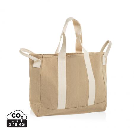 BEAU AWARE™ Beach bag 400gsm recycled canvas, with side hand