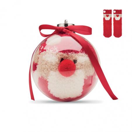 Weihnachtsbaumkugel mit socken Snug m