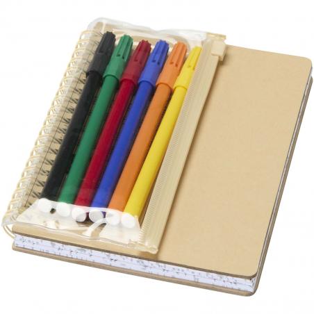 Squiggle b6 hardcover notizbuch mit Marker-Set 