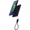 SMART 5000 mah powerbank aus recyceltem kunststoff mit magnetverschluss und lanyard 