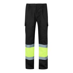 Twotone twill trousers...