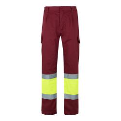 Twotone twill trousers...
