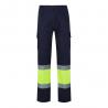 Twotone multipocket twill trousers 210gm² in cotton 20% and polyester 80% Vl poseidon large