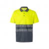 Twotone birdeye polo shirt 160gm² with short sleeves in polyester 100% Vl cupid