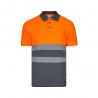 Twotone birdeye polo shirt 160gm² with short sleeves in polyester 100% Vl cupid large