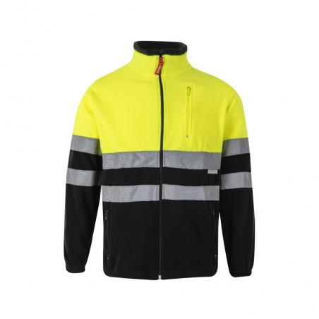 Twotone fleece jacket 280gm² in polyester 100% Vl eros large
