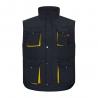 Padded vest twotone multipocket 120gm² in polyester 100% Vl nergal