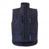 Padded vest twotone multipocket 120gm² in polyester 100% Vl nergal