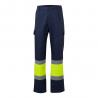 Twotone trousers in twill 190gm² cotton 20% and polyester 80% Vl artemis