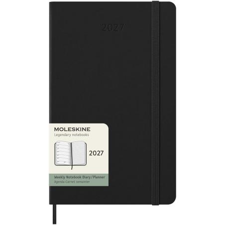 Moleskine hardcover 12 monate wochenkalender L 